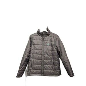 Reebok Kids Unisex XL Plus 18 Gray Dalian Puffer Full Zip Coat Jacket Mock Neck